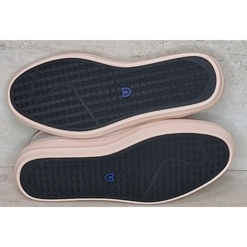 Unisex Rothy's Slip On Sneakers Cream with Blue Stripe At Back Size W9 or M7.5 - Picture 5 of 8